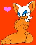  anthro bat big_breasts black_eyes breasts furry hair hairless_pussy heart nude pussy rouge_the_bat sega short_hair solo sonic_(series) white_hair wide_hips 