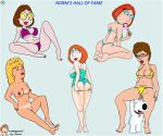bikini breasts cameltoe crossover erect_nipples family_guy glasses king_of_the_hill lois_griffin luanne_platter meg_griffin nipples norm normal9648 peggy_hill shaved_pussy tan_line thighs