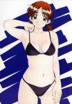  adachi_taeko armpits bikini blush brown_eyes brown_hair hentai highres mizugi polorinken sentimental_graffiti swimsuit 