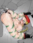  1girl ahegao ahoge anal antenna_hair ass_juice beret blonde_hair blue_eyes blush bodypaint boots braid breasts broken_rape_victim cammy_white camouflage capcom censored contortion cum cum_in_ass double_anal double_penetration erect_nipples facial_mark flat_chest flexible folded fucked_silly gangbang group_sex hat kneepits knees_on_chest leg_grab legs_over_head legs_up long_hair lying missionary multiple_penises nipples nude on_back on_floor open_mouth orgasm penis pepsitou pointless_censoring pussy pussy_juice rape restrained saliva sex shinnihon_pepsitou solo_focus st.germain-sal street_fighter sweat tears tongue twin_braids 
