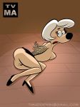  anthro dog furry polly_purebred pussy shoes skirt tied tvma tvma_(artist) underdog 