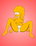  breasts burtstanton grown_up lisa_simpson panties spread_legs the_simpsons yellow_skin 