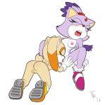  anthro ass blaze_the_cat breasts cat closed_eyes cream_the_rabbit furry nipples nude ponytail purple_hair pussy sega sonic_(series) sonic_team sonic_the_hedgehog_(series) the_other_half 