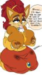  1girl 9:16 alicia_acorn anthro archie_comics big_breasts bodily_fluids breasts duo english_text furry genitals high_res huge_breasts lactating male male/female miles_&quot;tails&quot;_prower nipples oral paizuri penis pleasure_castle sex sonic_the_hedgehog_(archie) sonic_the_hedgehog_(comics) sonic_the_hedgehog_(series) speech_bubble text 