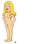  3t american_dad blonde_hair bracelet breasts closed_eyes edit francine_smith hairless_pussy jewelry lipstick long_hair milf nipples nude pussy smile solo 