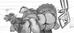  2_girls 2_girls alligator anthro ass big_ass big_breasts hat looking_back mooning nipples nude nude reptile scalie smile tall_female wide_hips 