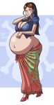  axel-rosered big_breasts breasts nico_robin one_piece pregnant solo 
