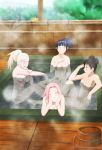  bath bathing breasts hinata_hyuuga ino_yamanaka naruto naruto_uzumaki nipples sakura_haruno stiky_finkaz tenten 
