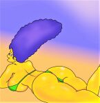  ass big_breasts bikini marge_simpson the_simpsons thighs 