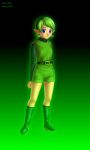 blue_eyes green_hair nintendo ocarina_of_time pointy_ears saria the_legend_of_zelda 