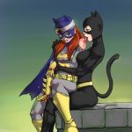  barbara_gordon batgirl batman_(series) blood catwoman dc dc_comics flick_(artist) lick licking selina_kyle 