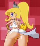  1girl 5_fingers anus ass big_ass big_butt blonde_hair bottomless butt cartoon_network clothed clothing dat_ass eris_(billy_&amp;_mandy) eyebrows eyebrows_visible_through_hair eyelashes female female_only goddess huge_ass huge_butt lipstick long_hair looking_at_viewer minus8 pussy red_lipstick the_grim_adventures_of_billy_and_mandy thicc thick thick_ass thick_thighs tiara tooth_gap vagina wide_hips 