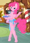 ass blue_eyes breasts candy cupcakes equine female female_only friendship_is_magic hair horse looking_at_viewer my_little_pony pink_fur pink_hair pinkie_pie raised_tail skimpy tail whitmaverick