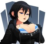  big_breasts bikini_top breasts cleavage female kingdom_hearts looking_at_viewer ravenravenraven solo swimsuit tease xion 