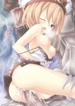  1girl anus aral blanc blue_eyes blush breasts breath brown_hair choujigen_game_neptune claws compile_heart cowgirl_position cum cum_in_pussy cum_inside cum_on_body cum_on_breasts cum_on_lower_body cum_on_upper_body dress ejaculation erect_nipples facial female girl_on_top gust hat idea_factory looking_down monster neptune_(series) nipples nippon_ichi one_eye_closed open_mouth penis rape saliva sega sex short_hair sitting skirt solo_focus straddling super_dimension_game_neptune sweat teeth tongue uncensored upskirt vaginal wink 