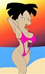  amy_wong ass big_breasts erect_nipples futurama swimsuit thighs 