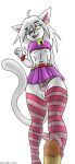  cat footjob mainnm-e male panties striped_legwear 
