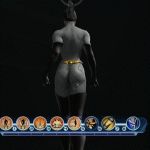  3d animated armor ass boots cg dc dc_universe_online dcuo game gif gloves latex ninja spandex stockings thigh_gap tights walking 