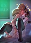  daphne_blake fingering glasses kissing pussy_juice scooby-doo shaved_pussy spread_legs stockings thighs velma_dinkley yuri 