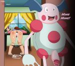  1girl 2boys after_anal after_sex anal ash_ketchum ass bent_over clothed clothed_female cum cum_drip cum_in_ass cum_inside cum_on_floor cum_on_legs cum_on_skirt cum_on_window delia_ketchum female_human female_human/male_pokemon gaping_anus hanako_(pokemon) human human/pokemon humanoid indoors interspecies male_human male_pokemon mature_female mbhen114 milf misaeldm mr._mime nintendo pale-skinned_female pale_skin panties panties_down pokemon pokemon_(anime) pokemon_journeys pokemon_rgby pokephilia pussy satoshi_(pokemon) shocked skirt standing surprised upskirt window 