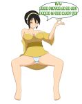 1girl avatar:_the_last_airbender big_breasts black_hair breasts drunk female_only headband pervyangel solo solo_female toph_bei_fong