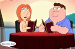  clothed_male_nude_female cmnf family_guy lois_griffin orgasm orgasm_face peter_griffin 