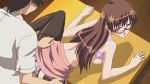 animated ass ass_grab back big_breasts blush bouncing_breasts bra bra_lift breasts brown_hair censored classroom desk doggy_position gif glasses hanging_breasts hentai kirisaki_rie lingerie long_hair loop open_mouth panties panties_aside pantyhose penis poro purple_bra purple_eyes purple_panties pussy reunion sex skirt spread_legs sweat teacher teacher_and_student thighs torn_clothes underwear vaginal