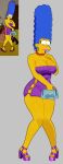  big_breasts marge_simpson milf the_simpsons yellow_skin 