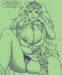  1girl annoyed anus areola areola_slip big_breasts breast_suppress breasts bursting_breasts cleavage cleavage_cutout female_focus female_only fire_emblem fire_emblem:_three_houses goddess hair_ornament huge_areolae huge_breasts long_hair midriff milf nabatean_(fire_emblem) nintendo nipples no_bra no_panties older plump pointy_ears puffy_nipples pussy revealing_clothes sitting solo_female solo_focus sothis_(fire_emblem) spread_legs thick_thighs thighs throne tiara twin_braids video_game_character video_game_franchise voluptuous 