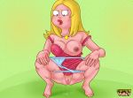 american_dad big_breasts blonde_hair breasts_out_of_clothes cartoon_milf cartoonvalley.com cleavage francine_smith panties_around_leg panties_aside pussy wet_pussy zolushka