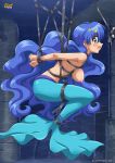  big_breasts blue_hair bondage houshou_hanon mermaid mermaid_melody_pichi_pichi_pitch palcomix slavetoon source_request tied_up 