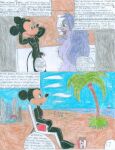  bed comic crossover disney disney_channel green_eyes lipstick madam_mim mickey_mouse mouse naked_female nipples nude penis purple_hair shrekrulez the_sword_in_the_stone witch 