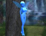  3d areolae blue_skin breasts fairy navel navi nintendo nipples nude ocarina_of_time spike4072 the_legend_of_zelda toes 