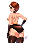  boots breast disney gloves hand_on_hip helen_parr mask nipple panties the_incredibles thighs topless 