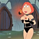  breasts erect_nipples family_guy gloves holding_breasts lois_griffin panties thighs 