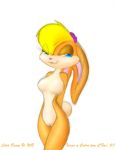 1girl anthro anthro_only cfox-the-furvert female_only furry furry_only lagomorph lola_bunny looney_tunes rabbit space_jam tagme white_background