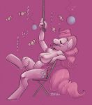  333456 balloons big_breasts breasts candy chair closed_eyes equine female friendship_is_magic horse my_little_pony pinkie_pie pinkie_pie_(mlp) pony rope streamers 