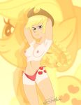 applejack breasts friendship_is_magic humanized jokerplus my_little_pony nude_female tan_line