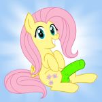  cute fluttershy friendship_is_magic futanari my_little_pony penis pink_hair smile 