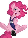  dildo equine friendship_is_magic megasweet my_little_pony pinkie_pie solo swimsuit transparent_background vaginal 