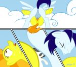  2011 anus blue_fur comic cum english_text equine female friendship_is_magic hair horse male multicolored_hair my_little_pony orgasm pegasus penis pony sex soarin spitfire taharon tail testicles text vaginal wings wonderbolts_(mlp) 