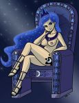  animated breasts chair friendship_is_magic megasweet my_little_pony nude pretty princess_luna shiny smile sparkly 
