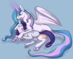  blush cartoonlion celestia crotchboob cum equine female friendship_is_magic hair hooves horn licking magic multiple_tails my_little_pony princess_celestia pussy rarity sex size_difference tail tongue unicorn winged_unicorn wings 