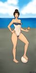  avatar:_the_last_airbender azula beach female_only fire leonwgal looking_at_viewer summer voleyball 