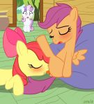 apple_bloom blush caught cub cutie_mark_crusaders equine female female_only friendship_is_magic lesbian_sex my_little_pony oral oral_sex pegasus pony pussylicking scootaloo sex sweetie_belle unicorn wings young yuri zed001