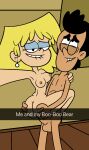 1boy 1girl ambiguous_penetration ass big_breasts bobby_santiago breasts cndesmondharper dat_ass edit english_text latino lori_loud nickelodeon nipples nude penis selfpic sex standing standing_sex tagme takeshi1000 testicles the_loud_house
