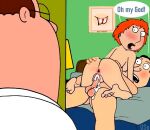  ass cheating_wife cuckold family_guy glenn_quagmire lois_griffin peter_griffin puffy_pussy uso_(artist) vaginal 