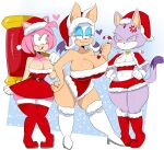  1girl 3_girls amy_rose anthro ass bat bat_wings big_ass big_ass big_breasts bimbo blaze_the_cat blush breast_envy cat_ears cat_humanoid cat_tail christmas christmas_outfit cleavage exposed_belly exposed_breasts female_only flat_chested furry hammer hedgehog holidays huge_breasts jealous jinu leggings medium_breasts piko-piko_hammer piko_piko_hammer pink_fur pink_hair purple_fur rouge_the_bat santa_hat sega showing_off small_breasts stockings thick_thighs white_hair wide_hips 