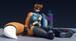  3d anthroanim fox furry inflation rubber yiff 