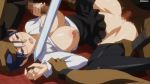 animated blood gif glasses group_sex kuroinu_~kedakaki_seijo_wa_hakudaku_ni_somaru~ nipples open_clothes rape sex sword virgin weapon